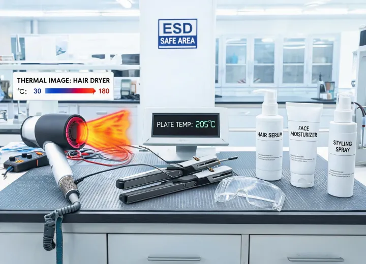 Hair dryer thermal safety inspection