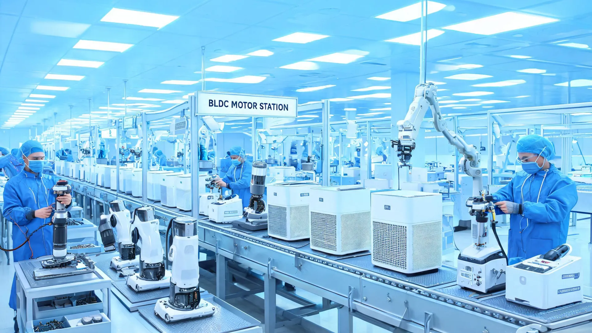 Smart appliance assembly line